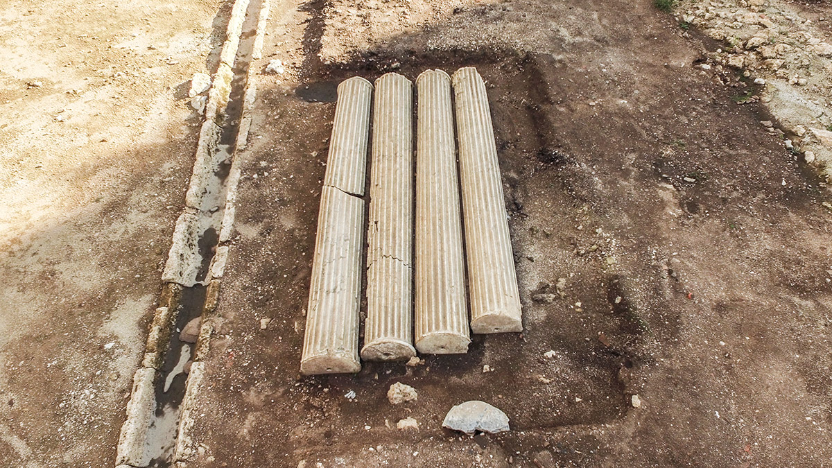 colonne degli scavi