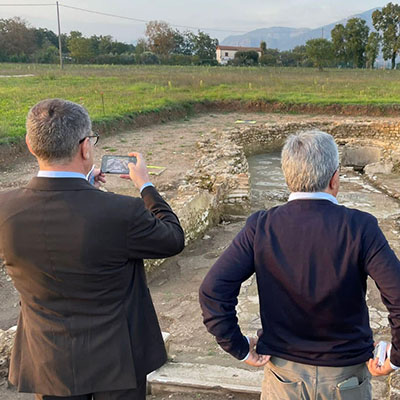 visita aquinum sindaco Gianni Fantaccione